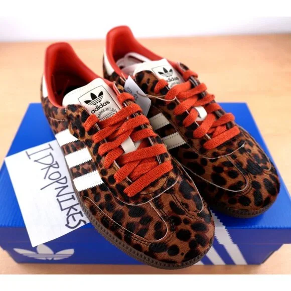 Adidas Samba OG Red Leopard Women's Shoes - Picture 5 of 10